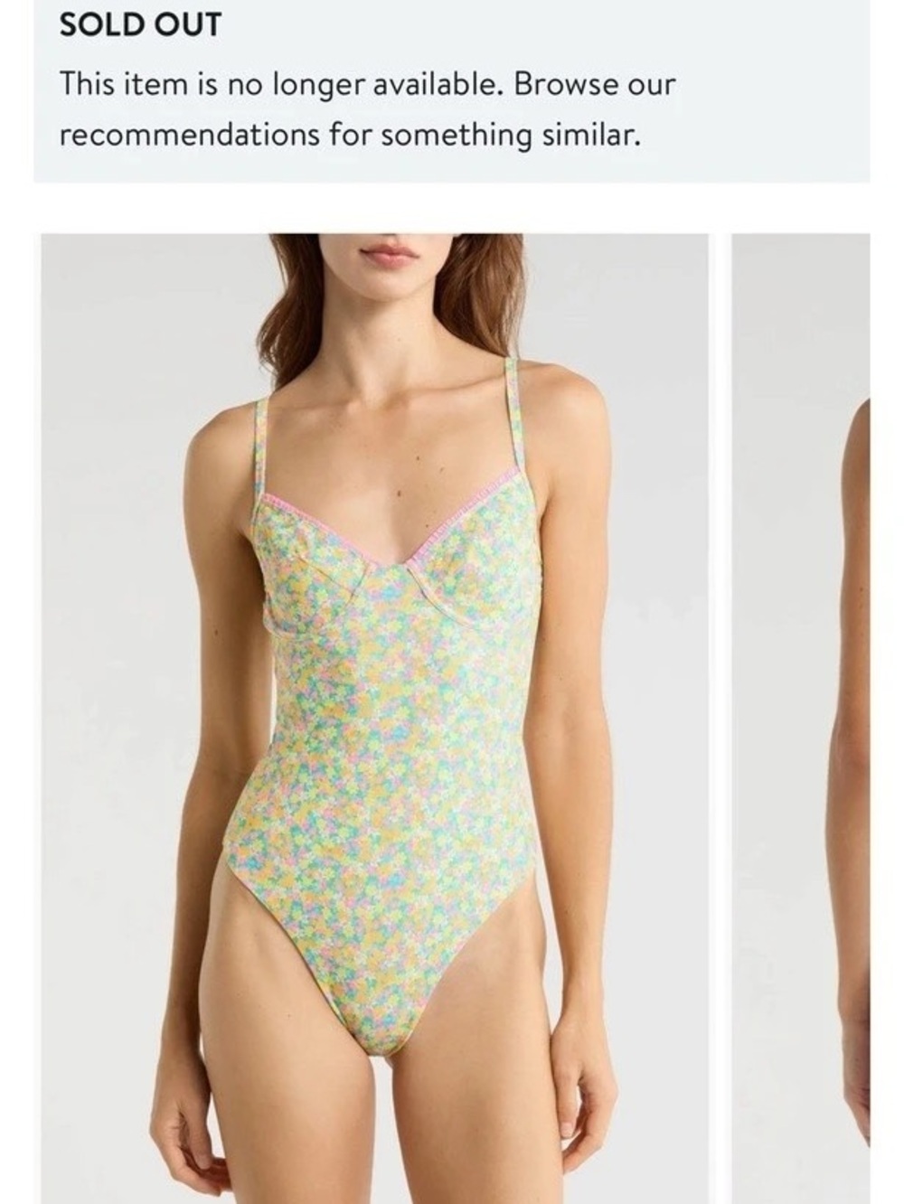 Kulani Kinis Ruffle Underwire One-Piece Swimsuit Floral